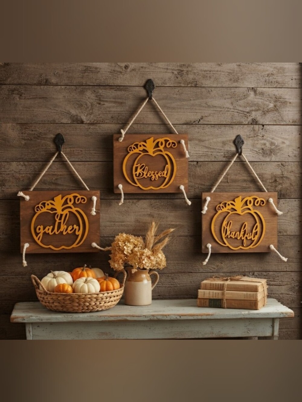 Rustic Pumpkin Fall Decor
